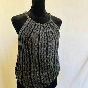 INC International Concepts Gray Ruched Tank Top